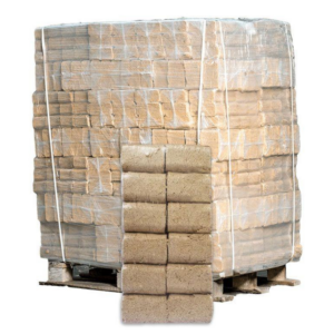RUF Houtbriketten – Pallet 960 kg (96 zakken van 10 kg)