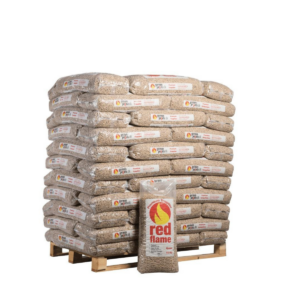 Red Flame Houtpellets ENplus A1 & DINplus – Pallet 990 kg (66 zakken van 15 kg)