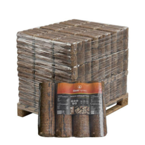 Giant Flames Houtbriketten RUF – Pallet 912 kg (190 zakken van 4,8 kg)
